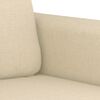 vidaXL 2-personers sofa 120 cm stof cremefarvet