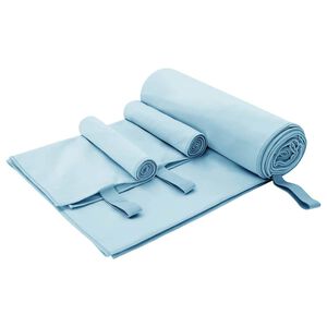 vidaXL Sports h&aring;ndkl&aelig;de s&aelig;t 3 stk. Bl&aring; 210 x 100 cm