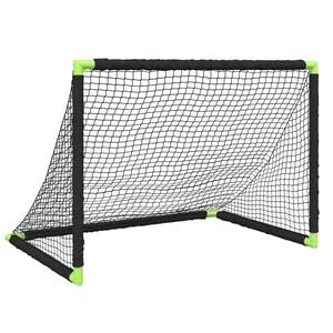 vidaXL fodboldm&aring;l til b&oslash;rn 90x64x64 cm foldbart sort