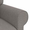 vidaXL Sofa 2 pcs Gr&aring;brun 215 x 82 x 80 cm Stof