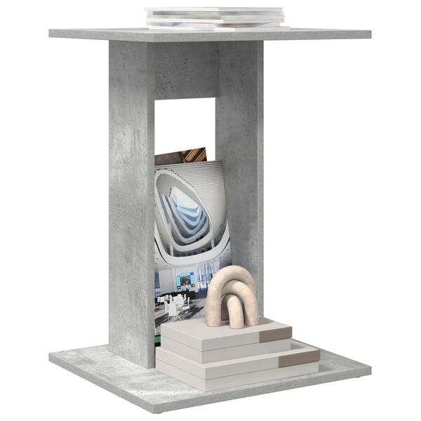 vidaXL Sidebord Beton Gr&aring; 45 x 40 x 62,5 cm Konstrueret tr&aelig;