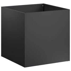 vidaXL Have Blomsterkrukke Sort 20 x 20 x 20 cm Koldvalset st&aring;l