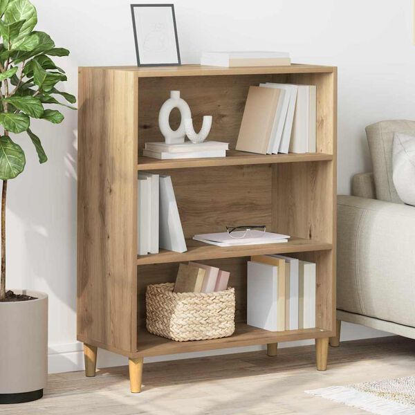 vidaXL Sideboard Artisan Egetr&aelig; 69,5 x 32,5 x 90 cm Konstrueret tr&aelig;