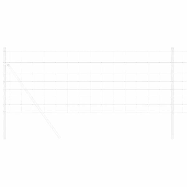 vidaXL Markhegn Grå 0.8 x 10 m Stål