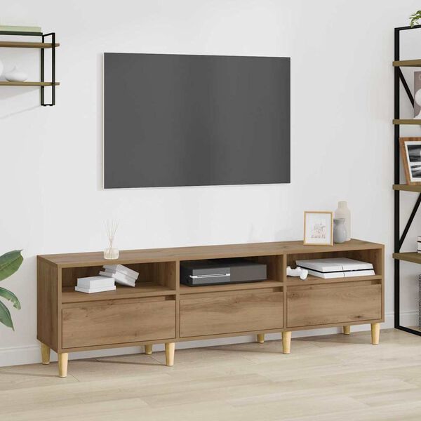 vidaXL TV-skab Artisan Egetr&aelig; 150 x 30 x 45 cm Konstrueret tr&aelig;