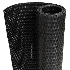 vidaXL altanafsk&aelig;rmning 500x100 cm polyrattan sort