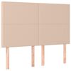 vidaXL sengegavl Cappuccino 144x5x118/128 cm kunstl&aelig;der