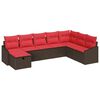 vidaXL Havesofa S&aelig;t 8 stk. polyrattan