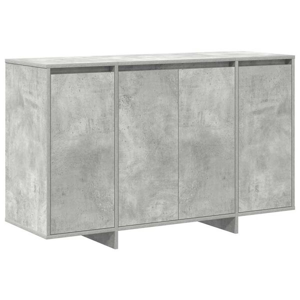 vidaXL Sideboard Betongr&aring; 120 x 41 x 75 cm Konstrueret tr&aelig;