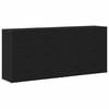 vidaXL Sideboard Sort eg 160 x 33 x 70 cm Konstrueret tr&aelig;