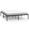 vidaXL sengeramme 140x190 cm metal sort