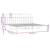 vidaXL sengeramme med sengegavl 193x203 cm metal sort