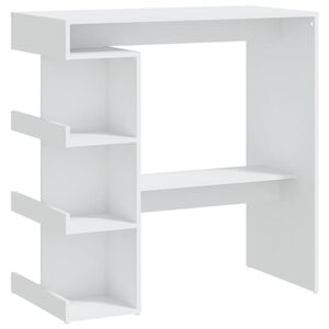 vidaXL barbord m. stativ 100x50x101,5 cm konstrueret tr&aelig; hvid