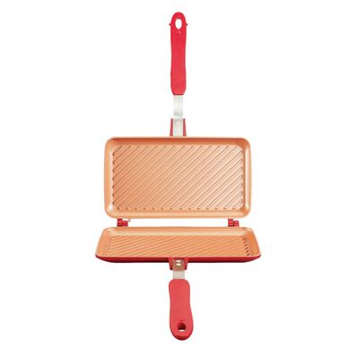 Red copper toastmaskine Flipwich DUO stål rød