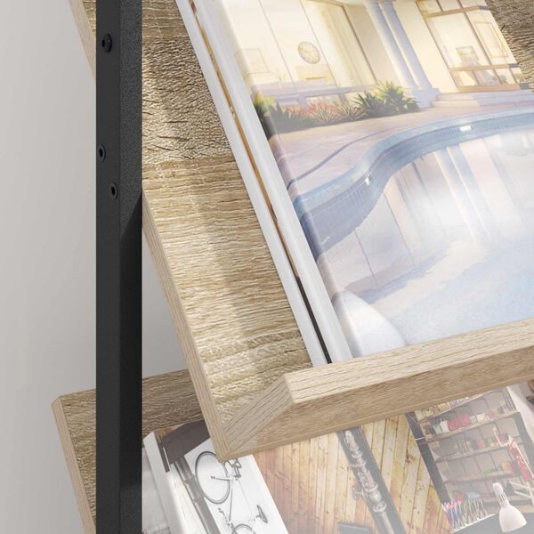 vidaXL Magasin Rack Sonoma eg 68 x 40 x 123.5 cm Konstrueret tr&aelig;