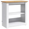 vidaXL Akvarium stand PANAMA Hvid og brun 60 x 30 x 60 cm 150 kg