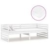 vidaXL daybed med madras 90x200 cm massivt fyrretr&aelig; hvid