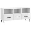 vidaXL TV-skab Hvid h&oslash;jglans 102 x 34,5 x 50 cm Konstrueret tr&aelig;