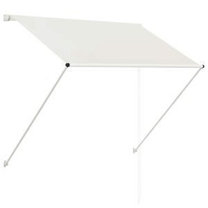 vidaXL foldemarkise 100x150 cm cremefarvet