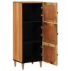 vidaXL Highboard med d&oslash;r Naturfarvet 40 x 33 x 110 cm Massivt mangotr&aelig;
