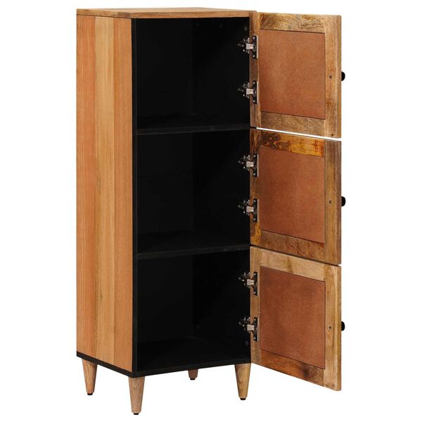 vidaXL Highboard med d&oslash;r Naturfarvet 40 x 33 x 110 cm Massivt mangotr&aelig;