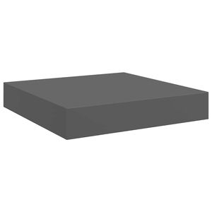 vidaXL sv&aelig;vehylde 23x23x3,8 cm MDF gr&aring; h&oslash;jglans