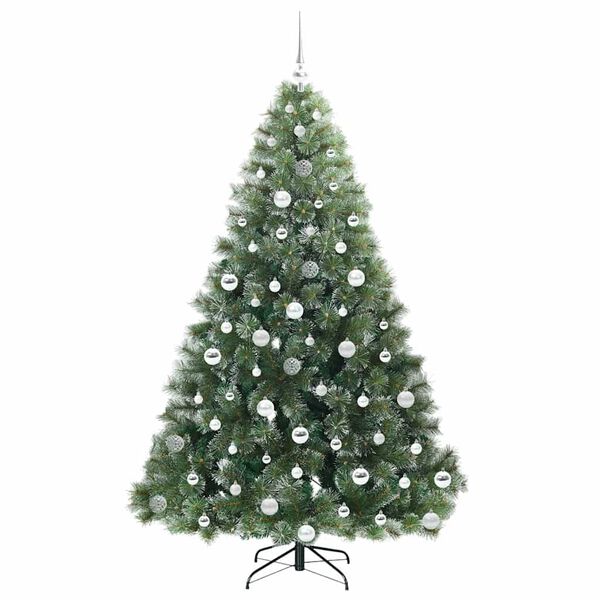 vidaXL Kunstigt juletr&aelig; med 300 LED'er Gr&oslash;n 180 cm PE og PVC