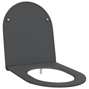 vidaXL Toilet s&aelig;de Antracit 44 x 36,4 x 3,4 cm Duroplast