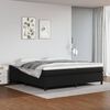 vidaXL Boxspring sengeramme 200x200 cm kunstl&aelig;der sort