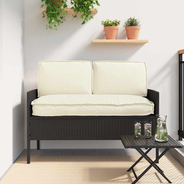 vidaXL Palle Pudes&aelig;t med pude 3 pcs Creme 120 x 60 x 12 cm Oxford stof