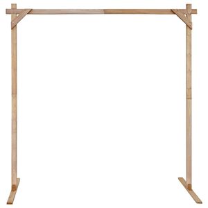 vidaXL Bryllupsbue Lys Brun 225 x 95 x 226 cm Massivt fyrretr&aelig;