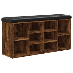vidaXL skob&aelig;nk 102x32x50 cm konstrueret tr&aelig; r&oslash;get egetr&aelig;sfarve