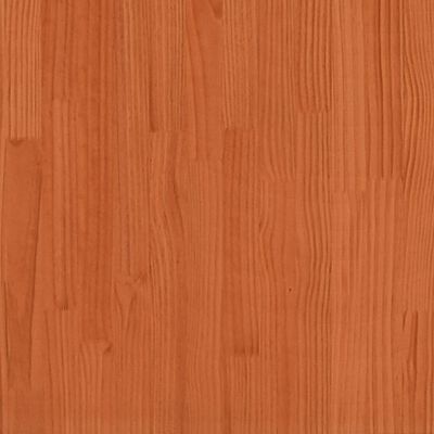 vidaXL hjørnemodul til havesofa 70x70x67 cm massivt fyrretræ brun