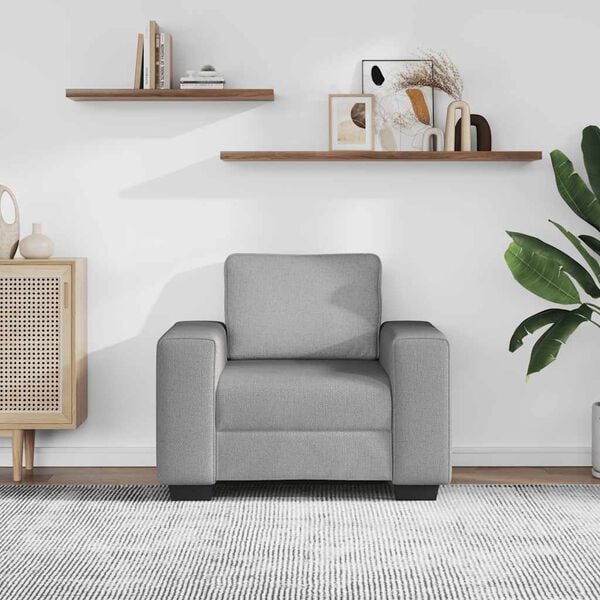 vidaXL sofastol 100x77x82 cm stof skygr&aring;