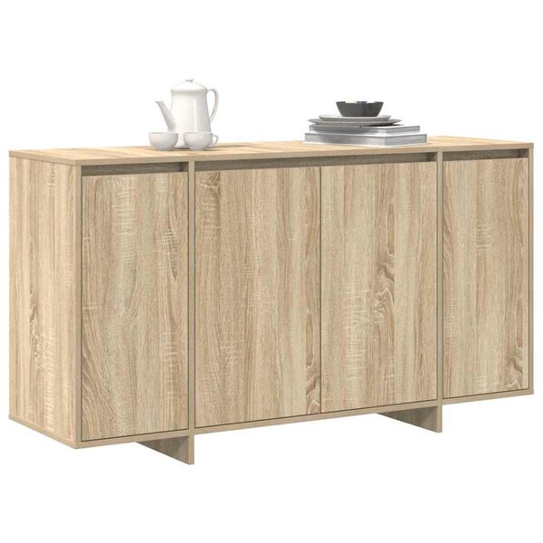 vidaXL Sideboard Sonoma eg 135 x 41 x 75 cm Konstrueret tr&aelig;