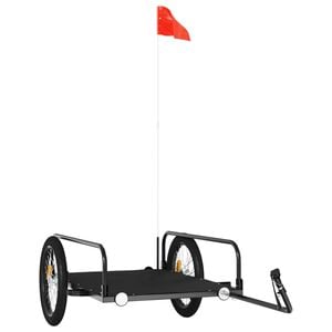 vidaXL cykelanh&aelig;nger 135x70x37 cm jern sort