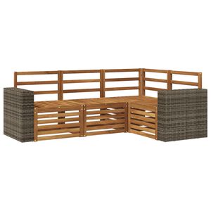 vidaXL Udend&oslash;rs sofagruppe 4 stk. Polyester