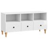 vidaXL TV-skab H&oslash;jglans Hvid 102 x 34,5 x 50 cm Konstrueret tr&aelig;