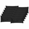vidaXL Pudebetr&aelig;k 12 stk. HOUTEN Sort 40 x 80 cm Flannel