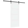 vidaXL Skyded&oslash;r ORKDAL 86 x 211 cm Konstrueret tr&aelig; Hvid og sort