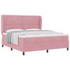 vidaXL Box spring seng med madras Lyser&oslash;d 200 x 180 cm Fl&oslash;jl