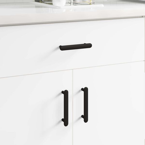 vidaXL Skab H&aring;ndtag 2 pcs Sort 121 x 16.6 x 28.3 mm Jern