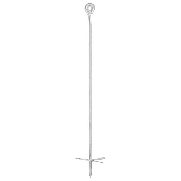 vidaXL jordankre 4 stk. 10x60 cm galvaniseret metal