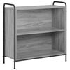 vidaXL Bogskab 80 x 33 x 80 cm Konstrueret tr&aelig; Gr&aring; Sonoma