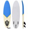 vidaXL surfboard 170 cm bl&aring; og cremefarvet