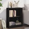 vidaXL bogreol 60x24x76 cm konstrueret tr&aelig; sort