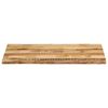 vidaXL bordplade 100x60x3,8 cm naturlig kant massivt ru mangotr&aelig;