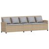 vidaXL havesofa med hynder polyrattan beige