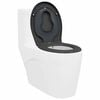vidaXL Hurtig Udløsnings Toiletbræt Antracit 44.5 x 37.3 x 4.3 cm