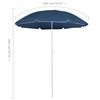 vidaXL parasol 180 cm stålstang blå